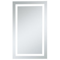 LED Dimmable Electric Rectangle Mirror, 24"x40"