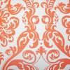 Saskia Damask Pillow Orange 18"x18"