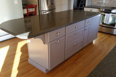 Inspiration for a contemporary kitchen remodel in Portland Maine