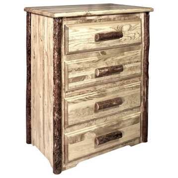 Montana Woodworks Glacier Country Solid Wood Chest of Drawers in Brown