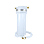 CuZn - The CuZn UC-101 Wide Spectrum Refillable UnderSink Water Filter - The UC-101 water filtration system works beneath any  home or office sink to filter up to 10,000 gallons of cold water on demand! Using a combination of patented trace minerals (Copper-Zinc) which has been tested to NSF standard 42 and 61, and coconut shell carbon. Unlike carbon only filters, bacteria can't grow inside the bacteriostatic CuZn filters.