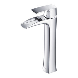 RIVUSS - Carrion FBL 300 Single Lever Bathroom Vessel Sink Faucet, Chrome - Bathroom Sink Faucets