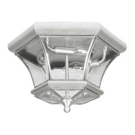 Livex Lighting 3 Light Brushed Nickel Ceiling Mount - 7053-91