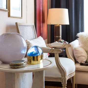 Color, Dramatic Lighting and Pattern Energize a Rental Home