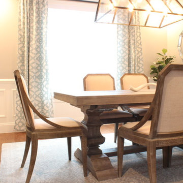 Classically Beautiful Dining room with Modern Flair