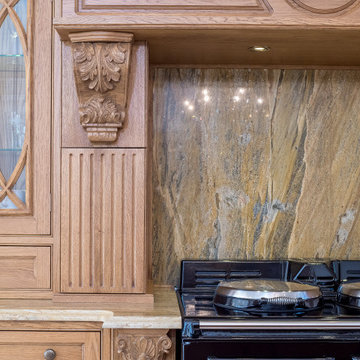 Classic, Sustainable-Wood Victorian Style Kitchen