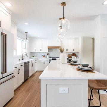 Greens & Chocolate Kitchen Design + Remodel