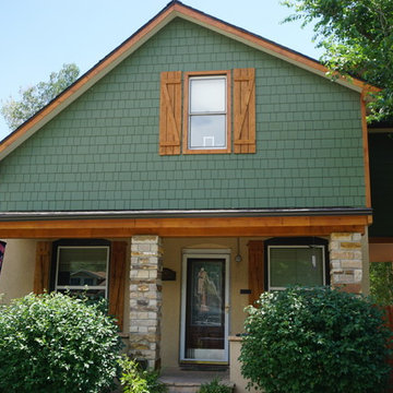 Shake Siding with custom cedar accents