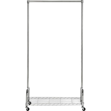 Safavieh Christian Chrome Wire Single Rod Clothes Rack