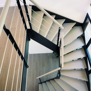 Escalier ambiance industriel LOFT