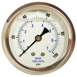DPG100 Zen-tek Dry Air Pressure Gauge 100 PSI for sale online 