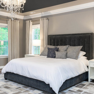 Elegant Shades of Gray Master Bedroom