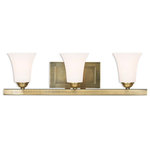 Livex Lighting Lights - Ridgedale Bath Light, Antique Brass, Antique Brass - Bring a simple, yet eye-catching style into your home with this lovely bathroom light. The geometric design will add interest to powder rooms and bathrooms. Finished in antique brass, this design will bring light for years to come.