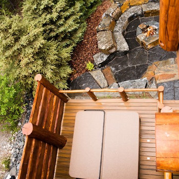 Sunk in Hot Tub in the Wilderness