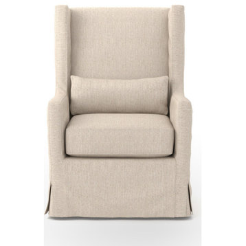 Murphy Jette Linen Wing Chair