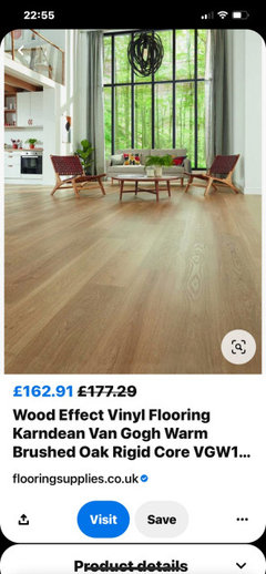 Warm flooring options for grey units and worktop | Houzz UK