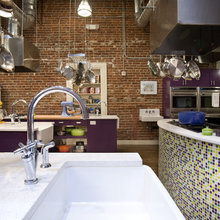 colored kitchen