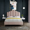 Lily Velvet Bed, Pink, Queen