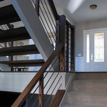Project #22 | Stainless Steel & Dark Wood Treads