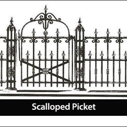Scalloped Picket Fence - Home Fencing And Gates