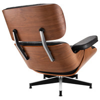 Leather Swivel Accent Chair and Ottoman