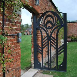 Art Deco Peacock Gate - Home Fencing And Gates