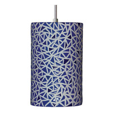 Impact Modern Mosaic Pendant-Light - Cobalt Blue