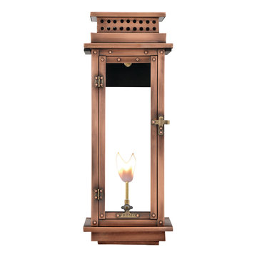 Nouveau Gas Copper Lantern