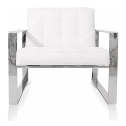 Savina Lounge Chair White - Armchairs And Accent Chairs