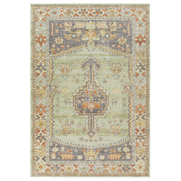 Bodrum BDM-2334 Traditional Rust 5'3"x7'3" Area Rug