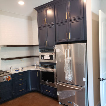 Radius Doors Naval Paint grade Maple Kitchen