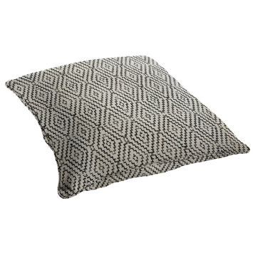 Sunbrella Outdoor Corded Floor Pillow Single, Capra II Shadow