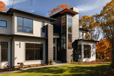 Example of a trendy exterior home design in Boston