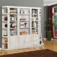 Emma Mason Signature Havant 5 Piece Bookcase Wall with Ladder in Cottage White