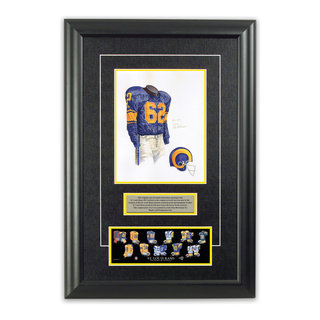 Framed Evolution History St. Louis Rams Uniforms Print