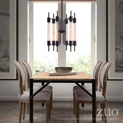 Zuo Gisborne Ceiling Lamp Rust - SKU: 98419 - Pendant Lighting