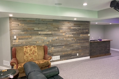 Inspiration for a basement remodel in Minneapolis
