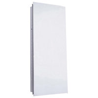 Euroline Medicine Cabinet, 13.5"x36", Polished Edge, Flush Mounted