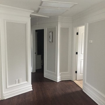 Large Picture Frame on wall with wallpaper