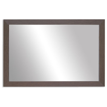 Meade Framed Wall Mirror, Espresso Textured, 20"x60"