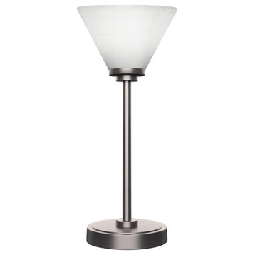 Luna 1-Light Table Lamp, Graphite/White Muslin