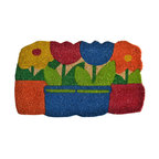 Shells Welcome Hand Woven Coconut Fiber Doormat - Beach ...