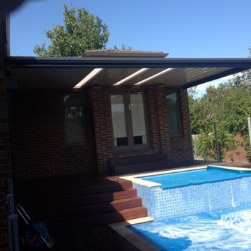 Flat roof verandah