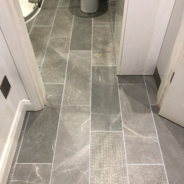 Renovating Porcelain Tile with Stained Grout in Ipswich