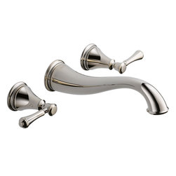 Delta Cassidy Two Handle Wall Mount Lavatory Faucet - Bathroom Sink Faucets