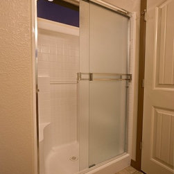 Bathroom Shower with Sliding Shower Door - Bath Products
