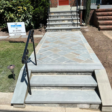 Thermal Full Color Diamond Pattern Walkway in Tenleytown, Washington DC