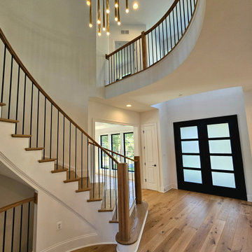 Project #110 | Beautiful Curved Staircase with Circular Balcony