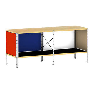 Eames Storage Unit 2x2 With Doors By Herman Miller Contemporary Eames Storage Unit By Herman Miller 1x2 Vibrant Black 1 010 65