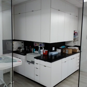 Dental Office- Corian counters and Backsplash